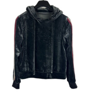 Dark green flannel pullover sweatshirt hoodie S